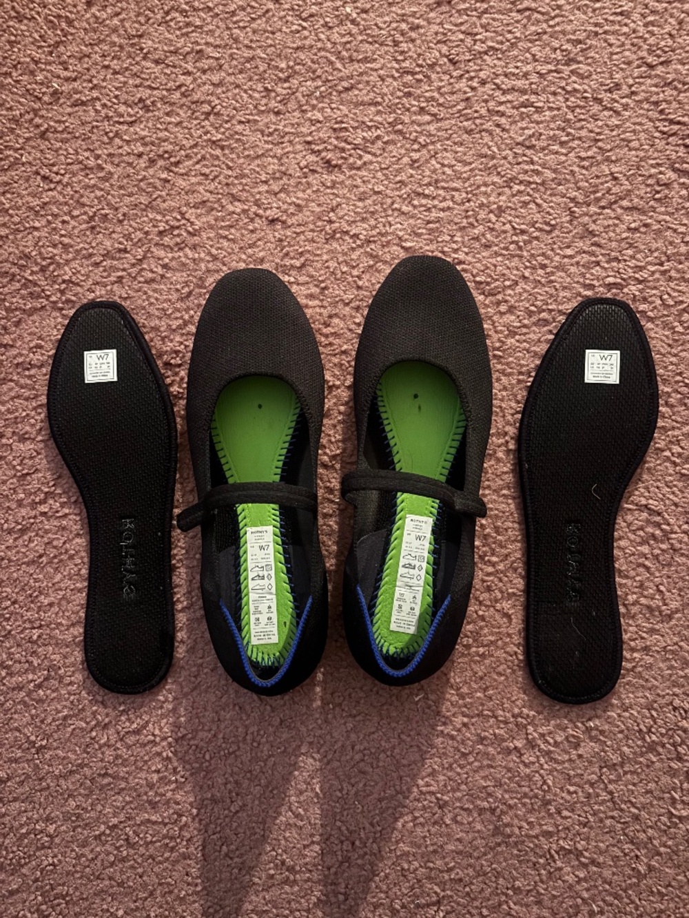 Rothy’s Mary Jane Square Flats size 7